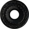 Ekena Millwork Nadia Ceiling Medallion (Fits Canopies up to 4 7/8"), 12 1/8"OD x 3 5/8"ID x 7/8"P, Jet Black CM12NABLF - alternate 1
